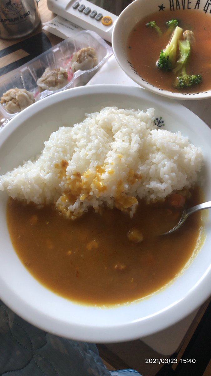 osieteTin's tweet photo. #yesterdays昼ごはん　#yesterdays夜ごはん　#鬼滅カレー　#恋柱 https://t.co/MP7t7Zj7CA