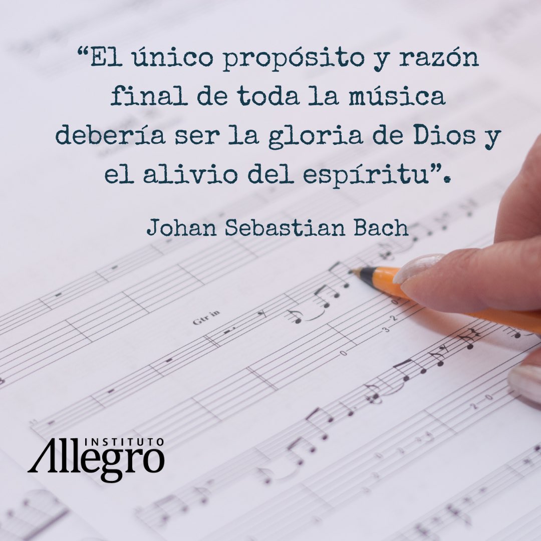 castanedaf's tweet photo. Tremendo ejemplo el de Bach! #SoliDeoGloria #InstitutoAllegro #DarleaDioslomejor https://t.co/qGGLjJabFx