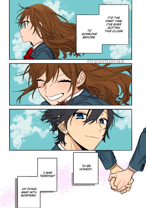 i colored a small part of the final horimiya chapter &lt;3 