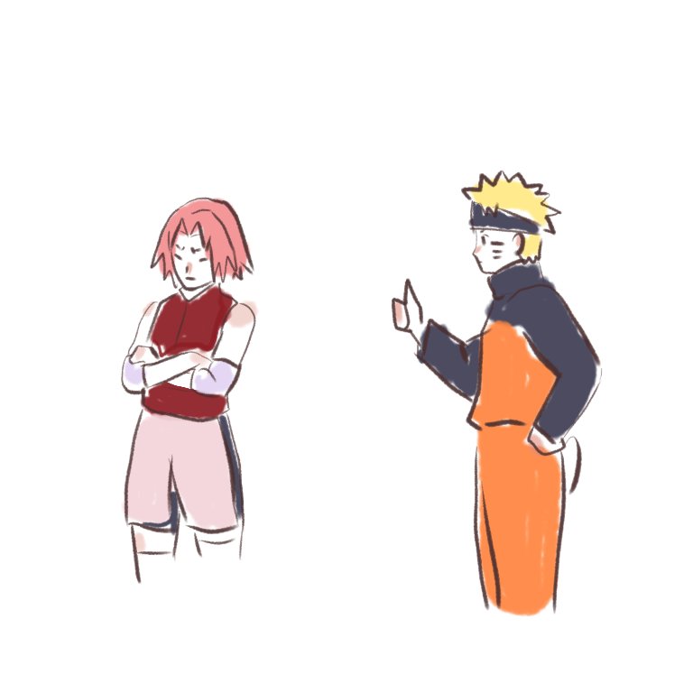 NarusakuD's tweet photo. *narusaku first interaction after a long time *
Skr: Do I look more mature?
Nrt: ?? NAH you look the same 
And this is why they did never date https://t.co/m23Y85npdN