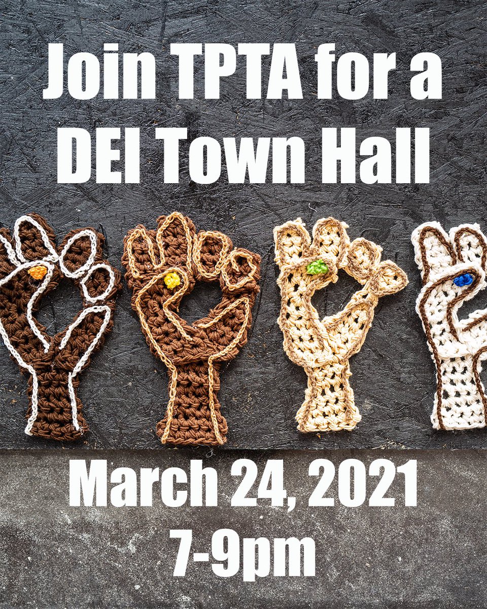 If you are interested in DEI or the status of DEI in Texas, and especially if you filled out the recent TPTA survey, then please join us tmrw evening for a zoom town hall. (CEU are being offered!) Register ASAP: tpta.org/index.php?opti…