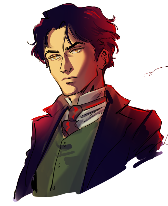 ArcisOne's tweet photo. @danikaharrod My Tapas Premium novel is out soon. My next project is a queer Victorian-era thriller comic.

Logline:

As detective Evelyn Lange tracks down a killer known only as the Black Monarch, she finds herself in the company of not just her inner demons, but real ones. 

A sketch: https://t.co/224Adrpaom