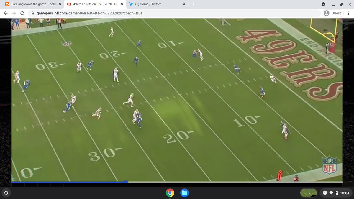 coachkou's tweet photo. The 49ers do a great job finding ways to get Kittle the ball. Here they run a te screen off play action with Jet motion. See this and plenty of my other screens in the post below.
https://t.co/hV11nAY6CE

#rpooffense  #passoffense #spreadoffense #westcoastoffense #49ers #nfl https://t.co/4UHyUQunKL