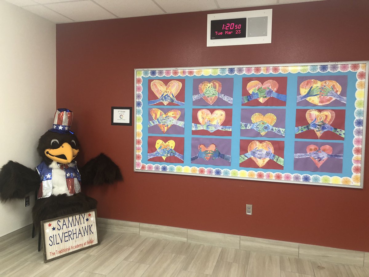 Welcome to The Traditional Academy at Bellair! Sammy Silverhawk is ready to greet you! #extraordinary