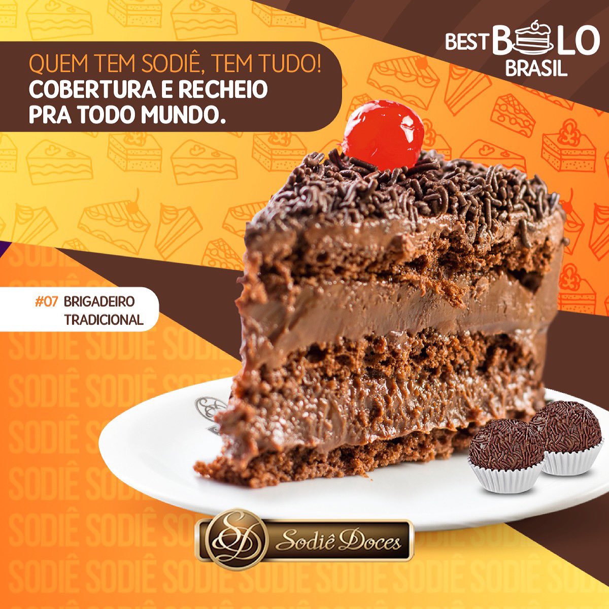 Fogo no parquinho na casa mais vigiada do país! 🎡🔥 Ânimos exaltados por causa de uma cobertura de bolo. 😱 Poxa, nesses momentos a gente pensa: quem tem Sodiê, tem tudo: recheio, cobertura e sabor. Peça o #07 Brigadeiro Tradicional pelo delivery da loja ou iFood e delicie-se!