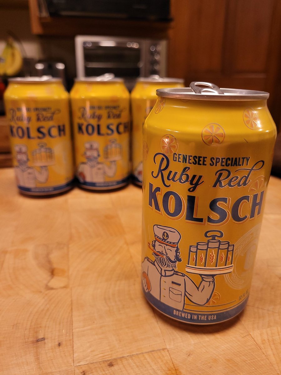 buffbeerleague's tweet photo. That first @GeneseeBrewery Ruby Red Kolsch of the season just hits different. Or maybe it's the fourth? They're all good. #rubyredkolsch https://t.co/aWDkihhIzX