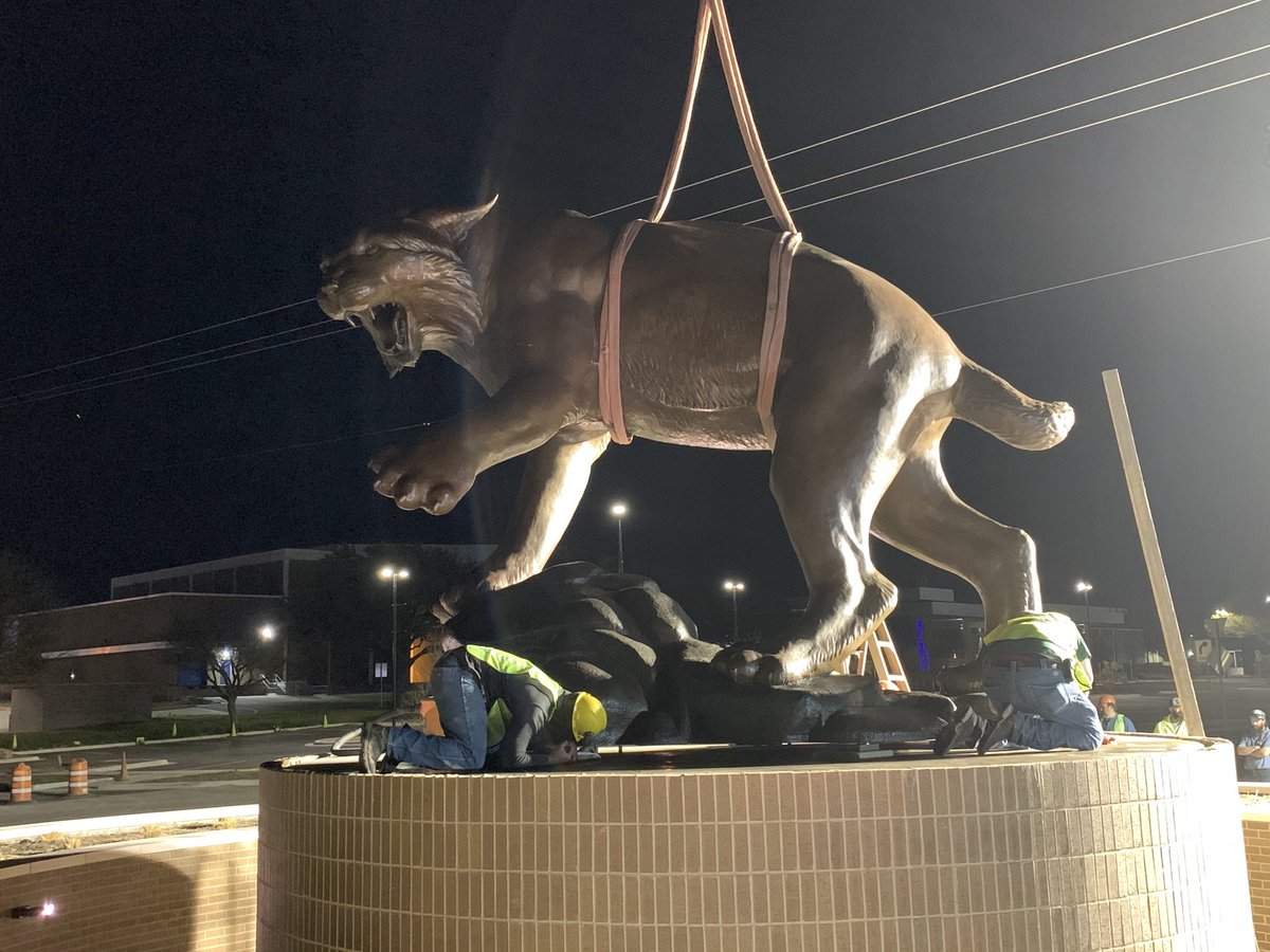 CoachStew_TTR's tweet photo. Willie is home!!  It is 1/3 size bigger than the tiger statue at LSU. You go big or go home in T-Town!!!!! I LOVE this town!!!!!!
#BigWillieStyle
#TTT https://t.co/TvtveVlPuy
