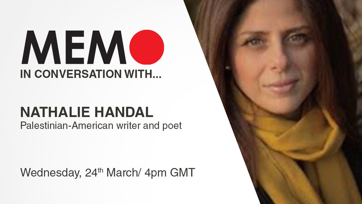 MiddleEastMnt's tweet photo. Join us at 4pm as we mark ten years since the launch of the Palestine Book Awards, join as for a live conversation with Nathalie Handal to discuss her seventh poetry collection 'Life in a Country Album', which won #PBA2020 Creative Prize last year https://t.co/hEBCo60NhW