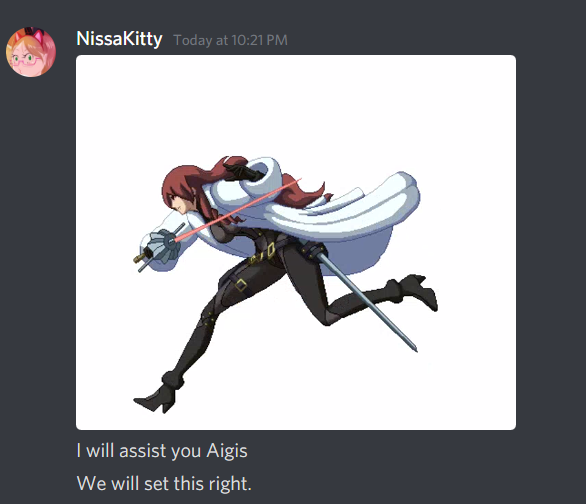 lilcatgirlkairi's tweet photo. In case you were wondering what @sarazarann and I DM about or think we're cool we're roleplaying Mitsuru and Aigis talking about Super Mario's impending execution using discord gif finder so,,,no we're not cool 😔😔😔#Persona3 #P3 https://t.co/nsGgQQ4BhM