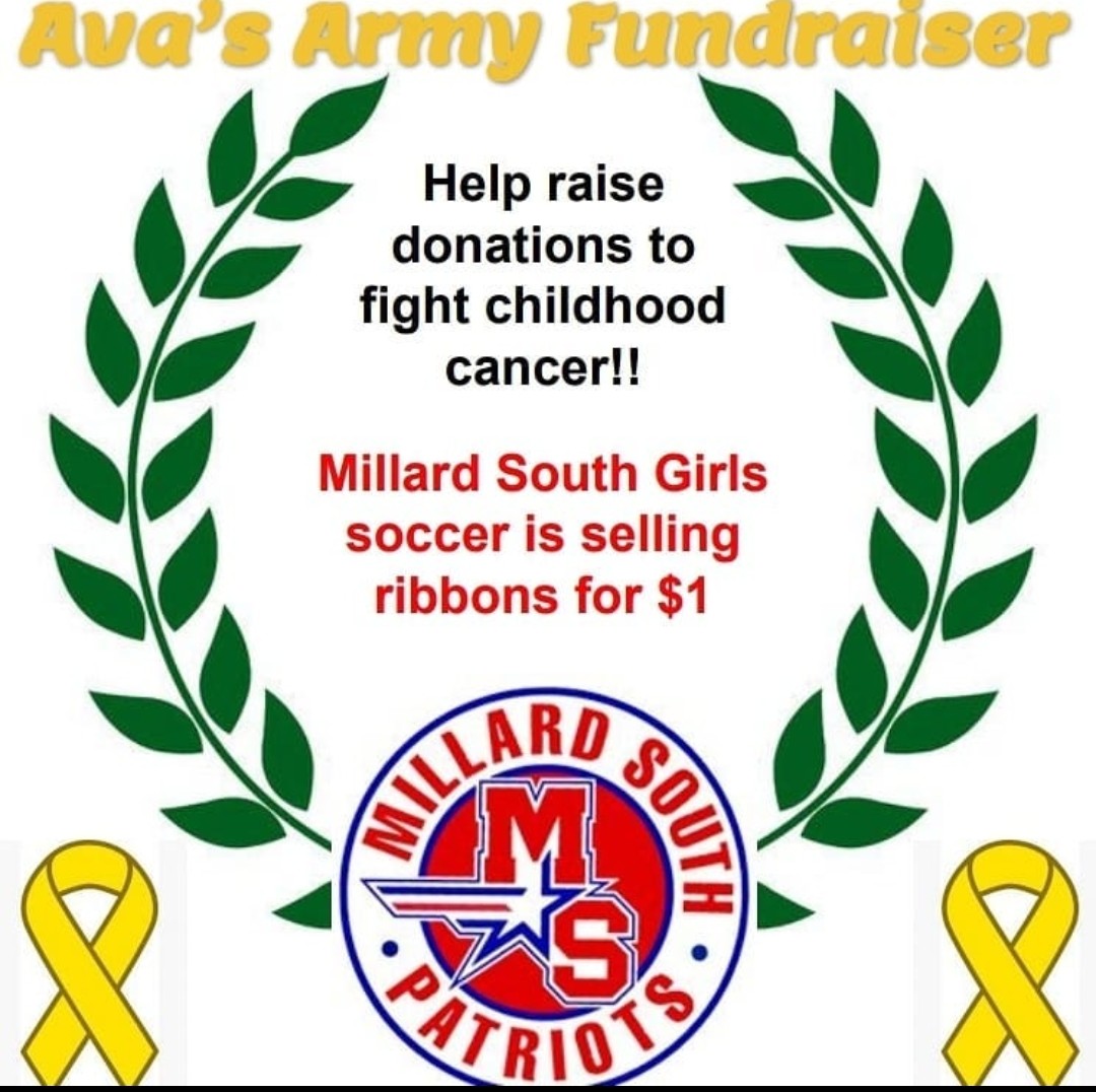 Hey Patriot Nation!
We are thrilled to announce that our team is fundraising for an amazing organization, Ava's Army, during our Thursday game. Find any of our girls to buy a gold ribbon for $1 to help the fight against childhood cancer!