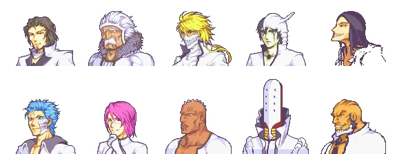 barely have any time to work on personal stuff this month so for the next while I'm going to post some pre-twitter stuff I made; this one is the espada from bleach (3 of them still in progress ?) 