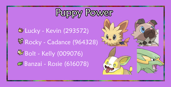 BulbaTrade's tweet photo. It was #NationalPuppyDay so give your special little pup an extra warm hug! And we have even more puppies to give out!

Deposit Corvisquire on the GTS and name them BulbaTrade so these dogs can find their way home!

We'll be trading for 48 hours! https://t.co/p8JYxsioaa