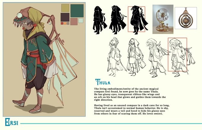 (OC) Designed a new friend for Ersi, his name is Thula and he's a baby who likes sweets ? 
