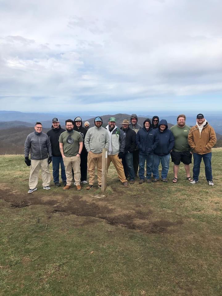 chadecrawford's tweet photo. Grateful for this time with my “band of brothers” as we spent time worshiping our Creator, enjoying His creation, and praying over one another &amp; seeking His guidance. @CumberlandKnox @WallaceKnox #MaxPatch https://t.co/dLFb90Kb7T