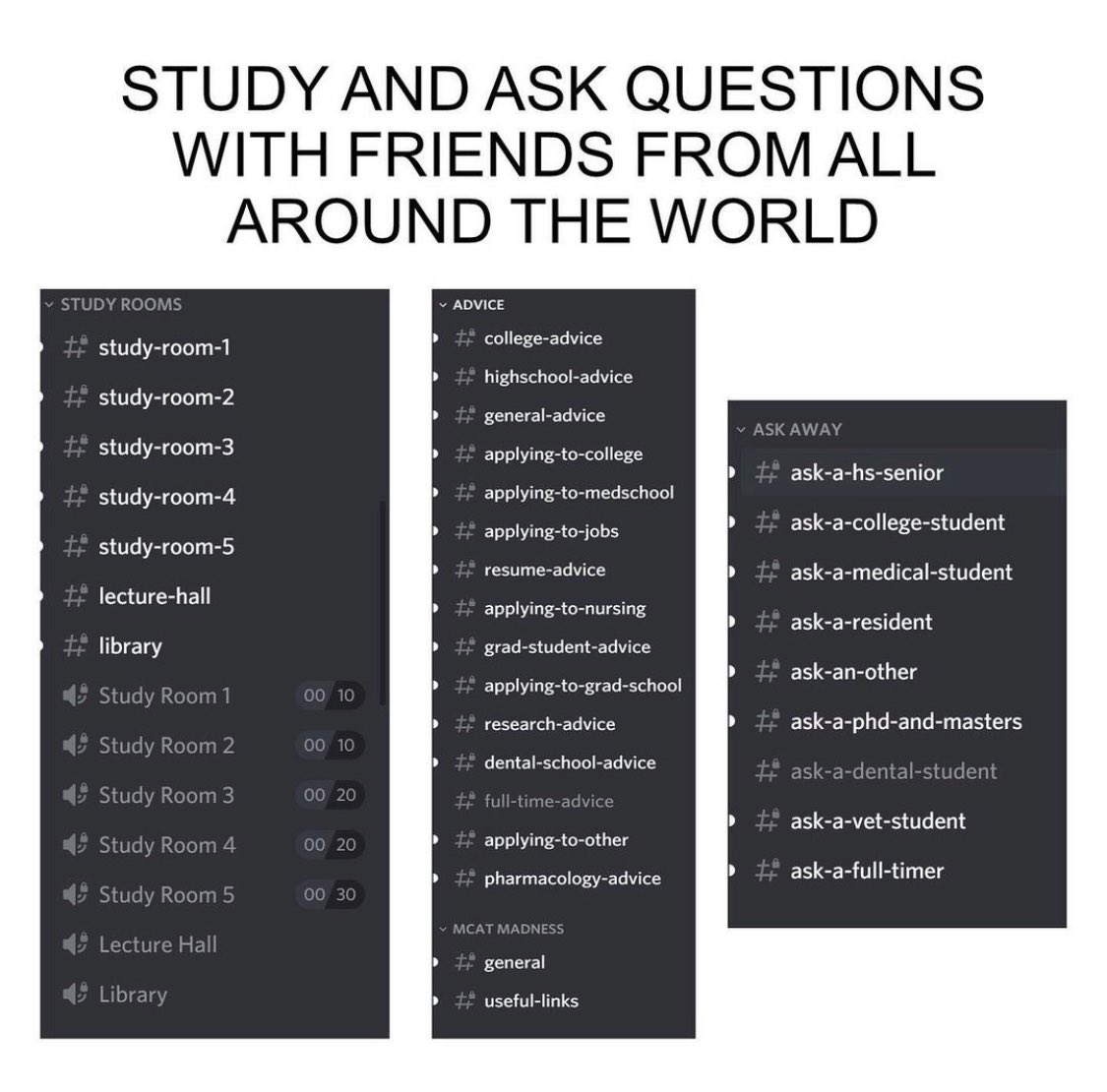STEMPotential's tweet image. LINK IN BIO! A peek inside of the numerous channels offered within our Discord server #STEMPotential