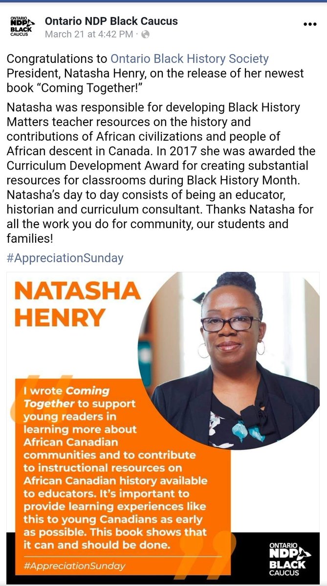 NHenryDixon's tweet image. Thanks for the shout out @OntarioNDP Black Caucus for #appreciationsunday!