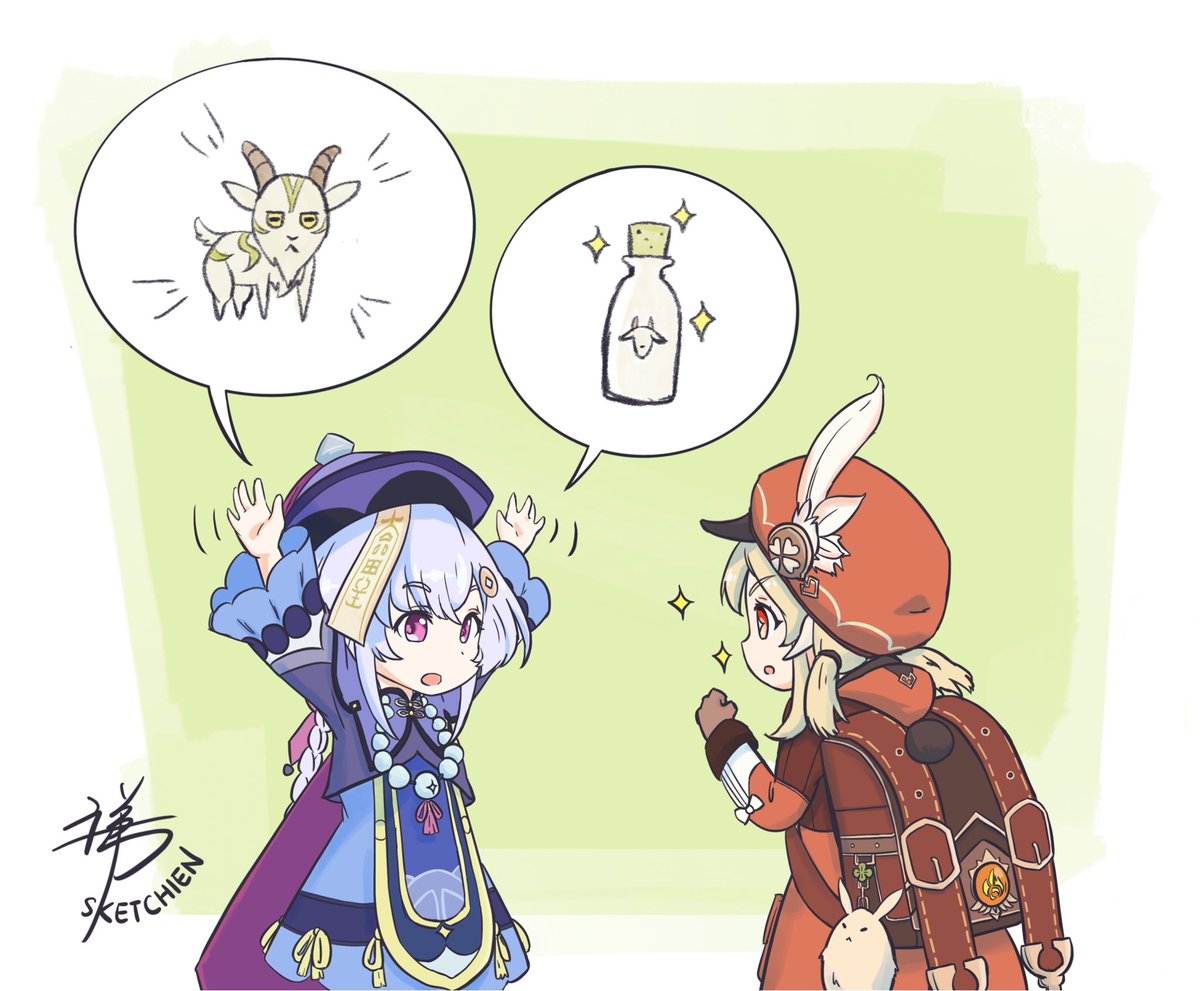 AzureRoseYT's tweet photo. So much hate towards my girl Qiqi in #GenshinImapct ... then you realize she’s completely overpowered when you’re in a co-op game with 3 reckless buffoons https://t.co/krK4eZktWy