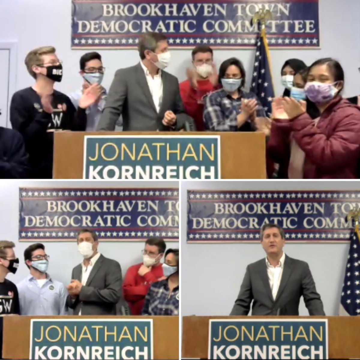 BREAKING NEWS: Brookhaven Town voters overwhelmingly gave Democrat Jonathan Kornreich a crushing victory and mandate in a special election for the 1st District council seat. The Republican Opponent was soundly defeated with over 85% margin of victory.