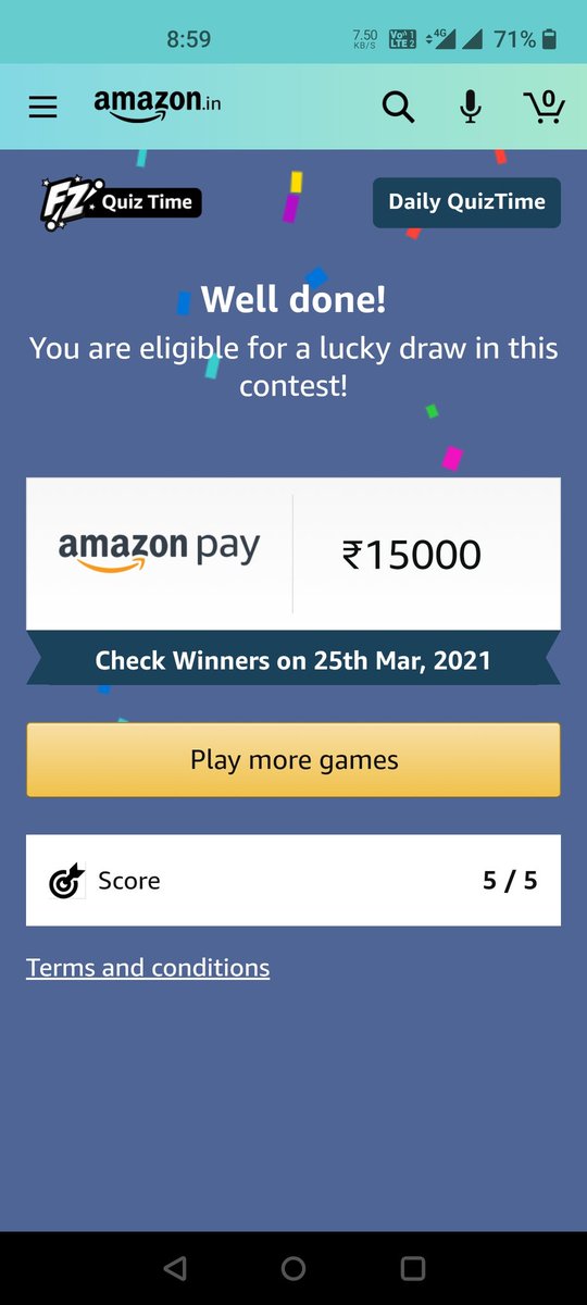 polawalaparimal's tweet image. #AmazonQuiz #AmazonQuizAnswer #QuizTime #QuizTimeMorningWithAmazon