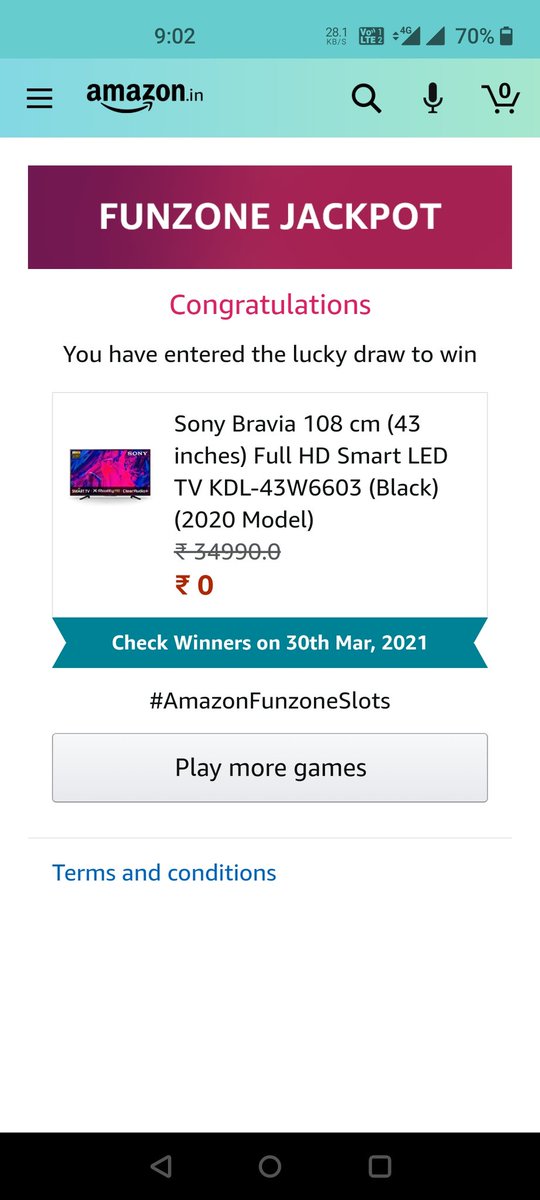 polawalaparimal's tweet image. #AmazonQuiz #AmazonQuizAnswer #QuizTime #AmazonFunzoneSlots #Sonybraviatv