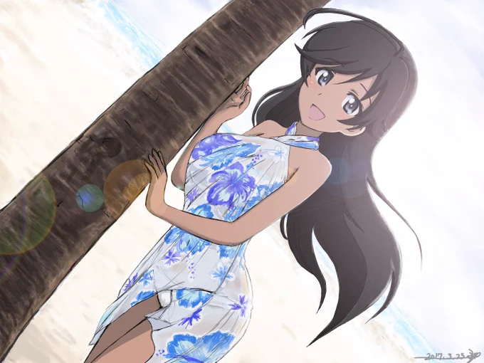 過去絵で最終章三話公開カウントダウン②!最終章第1話が公開され、人生初の同人誌制作&コミケ参加をした2017年のマイベスト4枚。ノンナや母娘を多く書き始めたのがこの頃 #garupan #ガルパン 