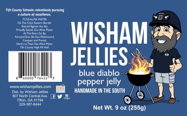 Who’s ready for The Blue Diablo Pepper Jelly!!! #tiftcountybluedevils 
<a href="/TiftSchools/">Tift County Schools</a> #local #tifton #pepperjelly #school