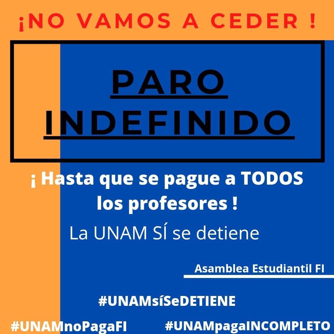 Lalechuga98's tweet photo. #EscalanteRespetaElParo 
#LaFiNoMeRespalda 
#UNAMnoPaga
#CienciasUNAMNoPaga
#UNAMnoPaga
@FIUNAM_MX @UNAM_MX https://t.co/v1bKvEcrF4