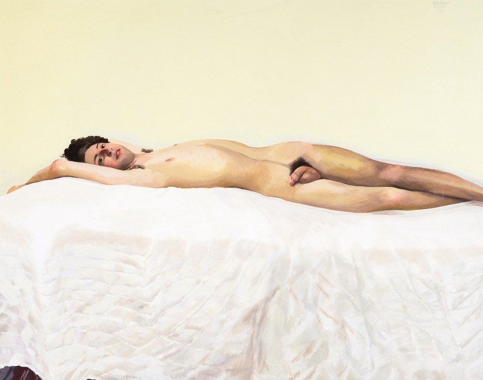 joelcrdns's tweet photo. Gilbert Lewis, Reclining (1987) #GilbertLewis #GayArt #Art https://t.co/IdR2TBn8aH