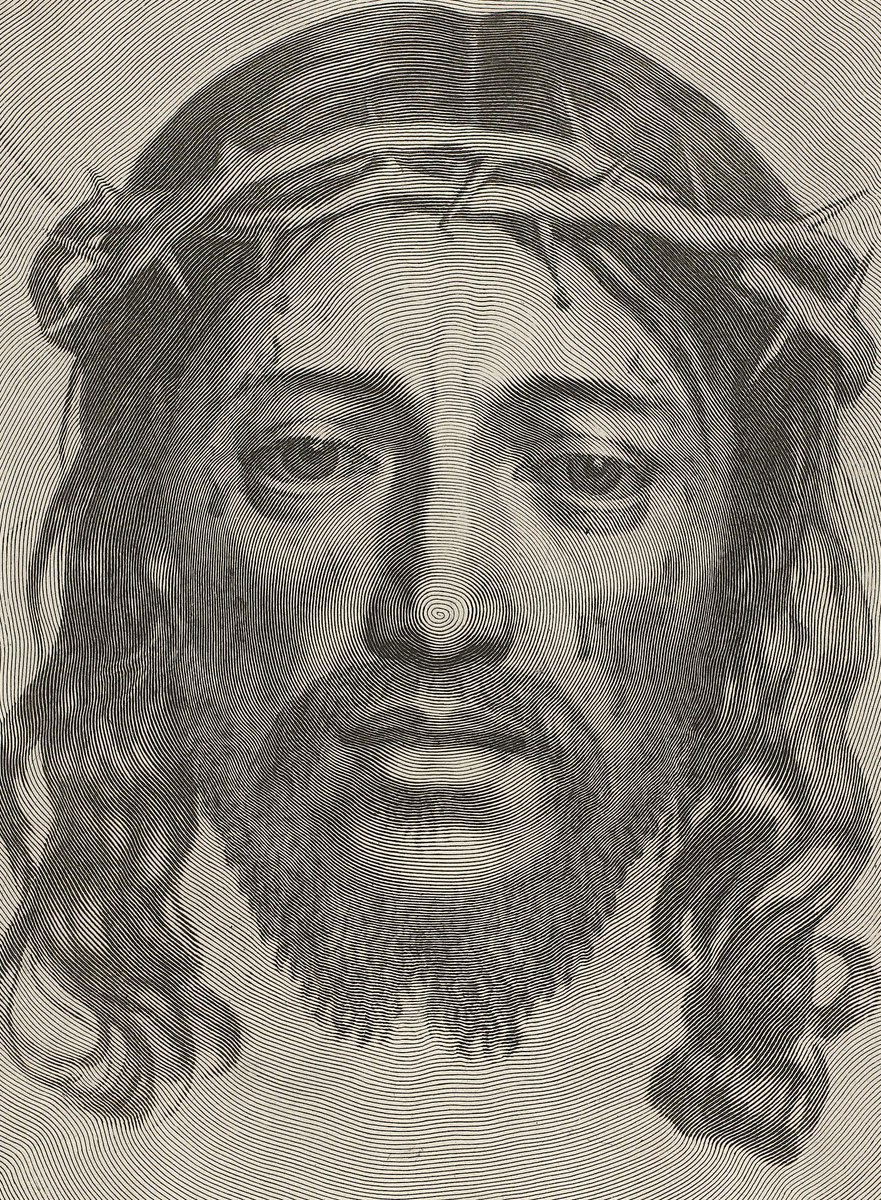 UmbertoArte's tweet photo. Res: Claude Mellan (1598-1688) / Sudarium of Saint Veronica, 1649 https://t.co/abURYTr28n