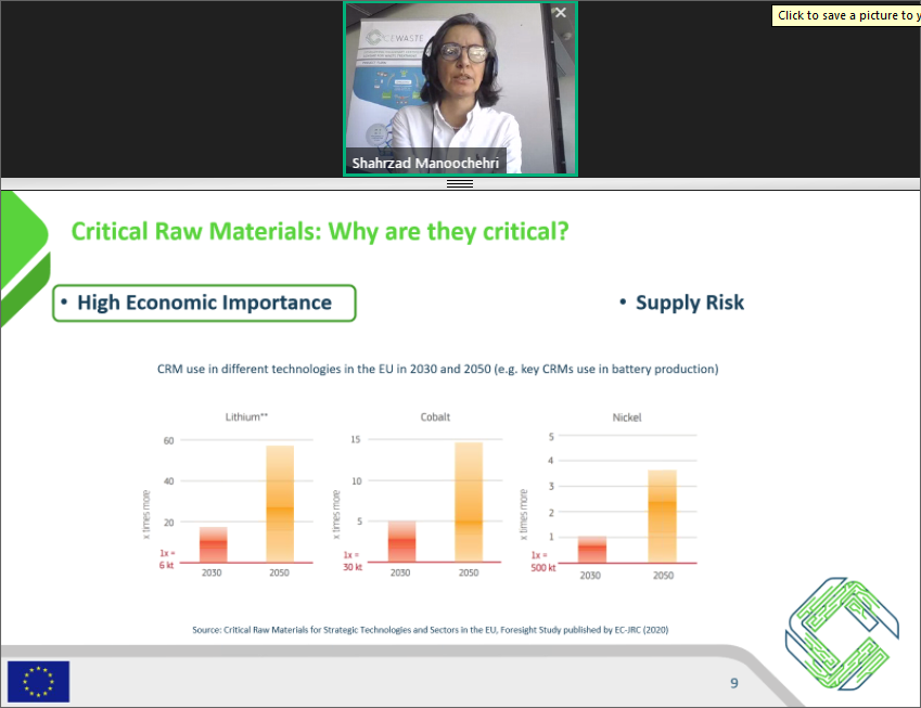 We have just kicked off our Final Event with Shahrzad Manoochehri of <a href="/WRFSwitzerland/">World Resources Forum</a> explaining why we engaged in CEWASTE! You can still join us at: global.gotowebinar.com/join/312551504…