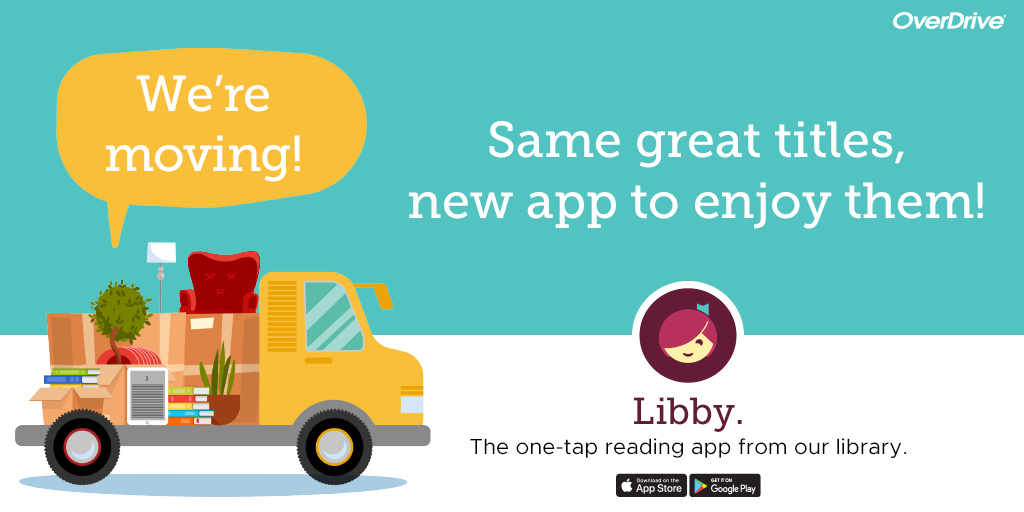 CPKLibraries's tweet photo. Our #RBDigital collection is on the move! Today we begin the move to the #Libby App from @OverDriveLibs! We’ll update you once the move is complete. All of the content currently on offer through RBdigital will move to Libby. https://t.co/1DXiop5wai
