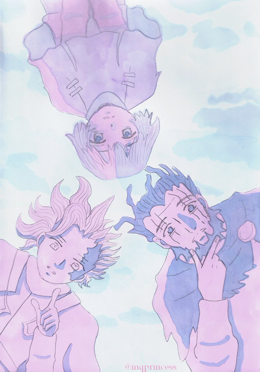 inqhamlet's tweet photo. #メイドインアビス #madeinabyss #watercolor #Veko #Belafu #Wazukyan #ヴエロエルコ #ワズキャン #ベラフ https://t.co/RKpBaksaRy