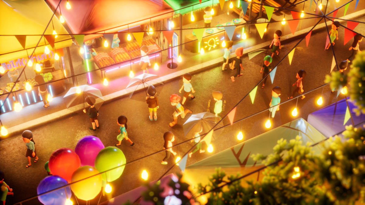 Nanohawk1's tweet photo. Fair Concept inspired Night Market Ratchada. also players can setup shop in here
#ProjectLovelyDay #indiedev #gamedev #indiegame #pcgaming #IndieGameDev #StardewValley #HarvestMoon #RuneFactory #StoryofSeasons #インディーゲーム #ゲーム実況  #ゲームプレイ #牧場物語 #gamedeveloper https://t.co/AD67GEqvzX