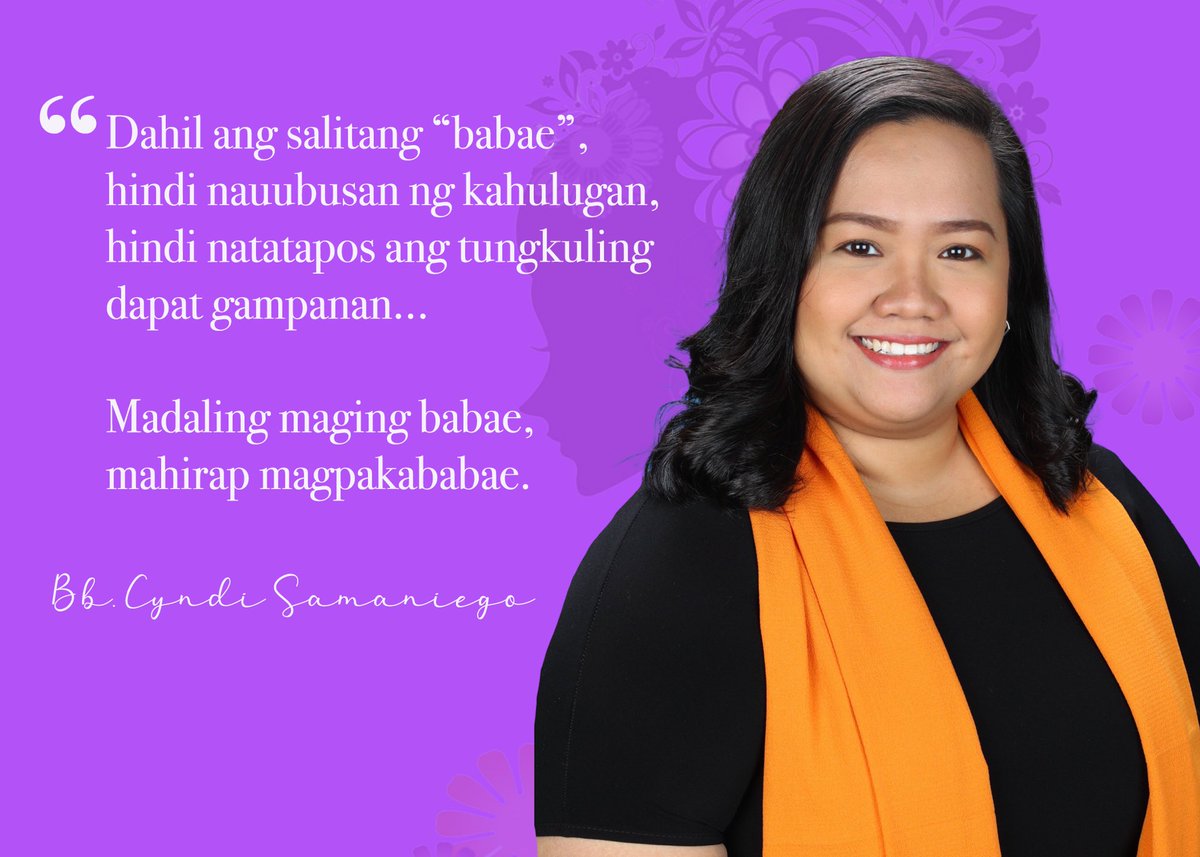LetranBataan's tweet photo. Ms. Cyndi C. Samaniego in #WordsOfWomen #TheWomenOfLetranBataan https://t.co/jGdM4kZrie
