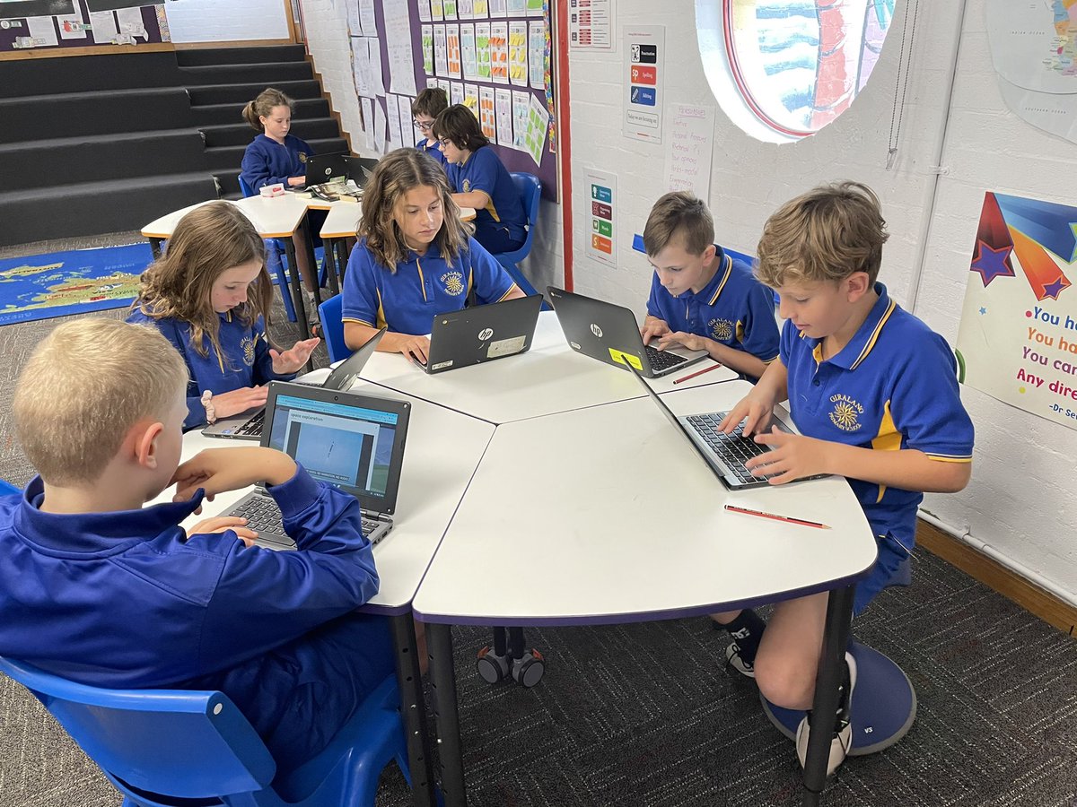Lisa_Ison's tweet image. Today students @GiralangPrimary took part in an authentic investigation! Our librarian is looking to buy an online encyclopedia for the school. Yr 5 were asked to trial two of them, use all the features &amp;amp; decide which one they liked best! #RealLifeContexts #AuthenticLearning