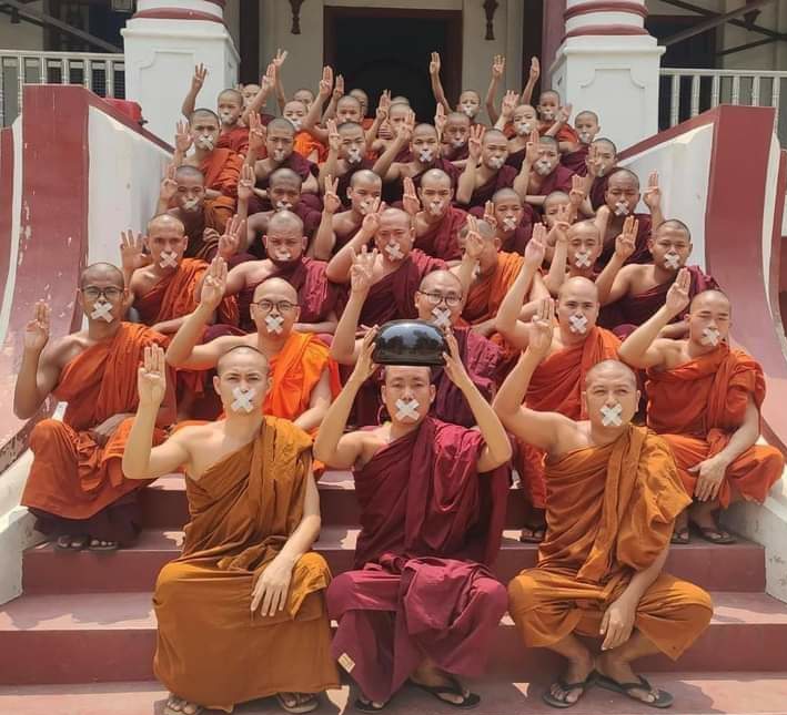 NguWah07's tweet photo. Silence revolution
#WhatsHappeningInMyanmar 
#Mar24Coup https://t.co/60MKu0T5Fk