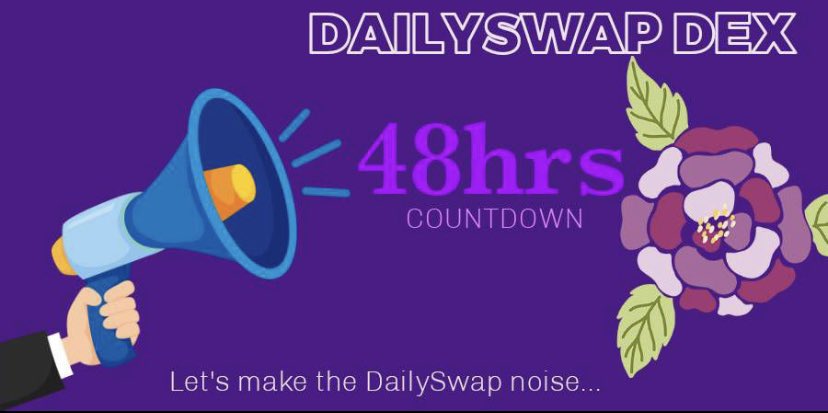 Daily_Swap's tweet image. All hands on Deck from the development team.
DailySwap DEX will be released within the next 48hrs.
Farming starts on 30th.

Let&apos;s make the $Daily noise

#Buy #Hodl #Daily #DailyS #DailySwap #Bsc #Bnb