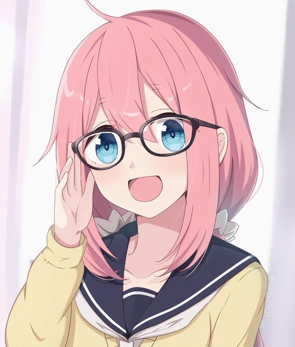 眼鏡かけたなでしこちゃん!
#ゆるキャンΔ 