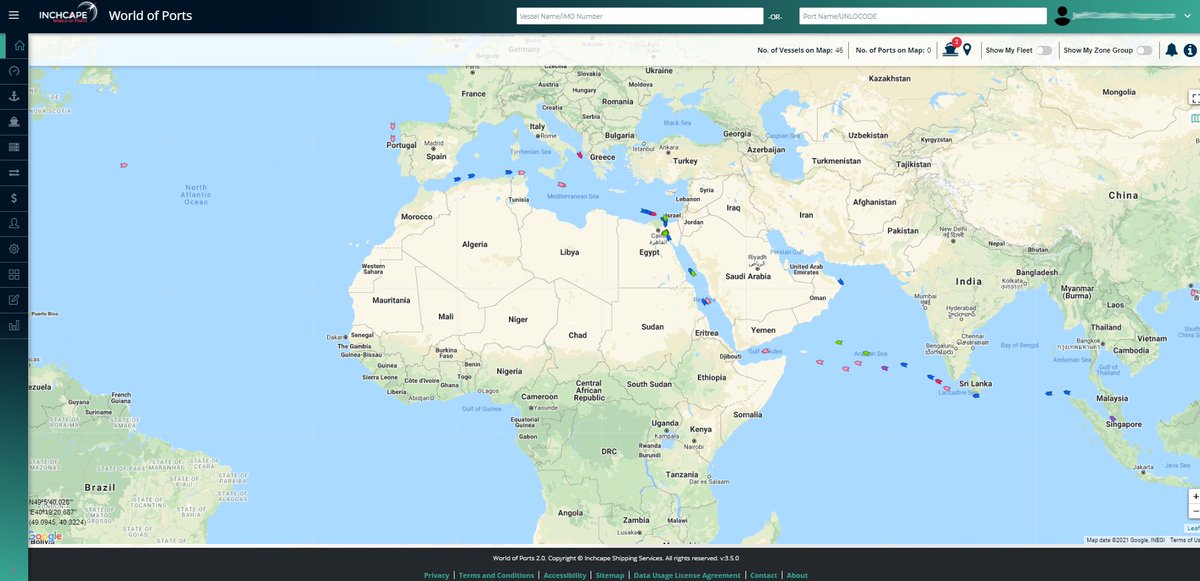 Inchcape_SS's tweet photo. Currently 116 Vessels waiting at Suez South and Port Said Anchorages this morning. Further 11 vessel scheduled to arrive in the next 24 hrs based on AIS status Enroute to Suez and Port Said reported in World of Ports.

For a 14 day trial with WoP email sales@worldofports.com https://t.co/bVDoHatpQC