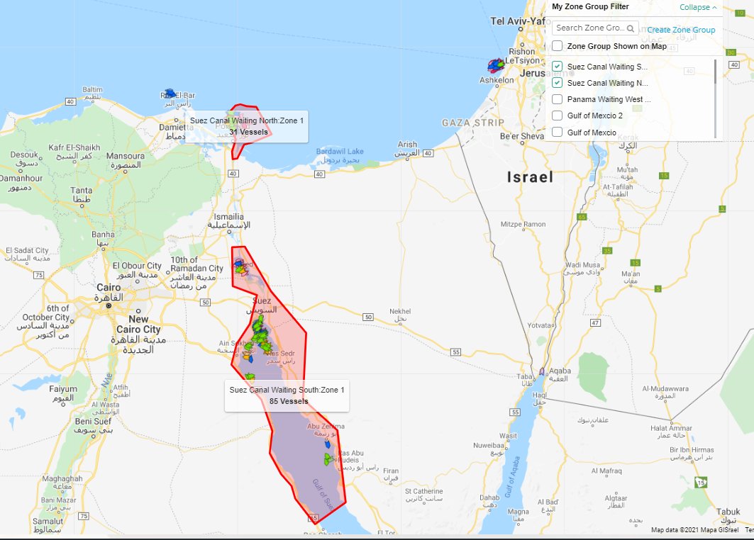 Currently 116 Vessels waiting at Suez South and Port Said Anchorages this morning. Further 11 vessel scheduled to arrive in the next 24 hrs based on AIS status Enroute to Suez and Port Said reported in World of Ports.

For a 14 day trial with WoP email sales@worldofports.com