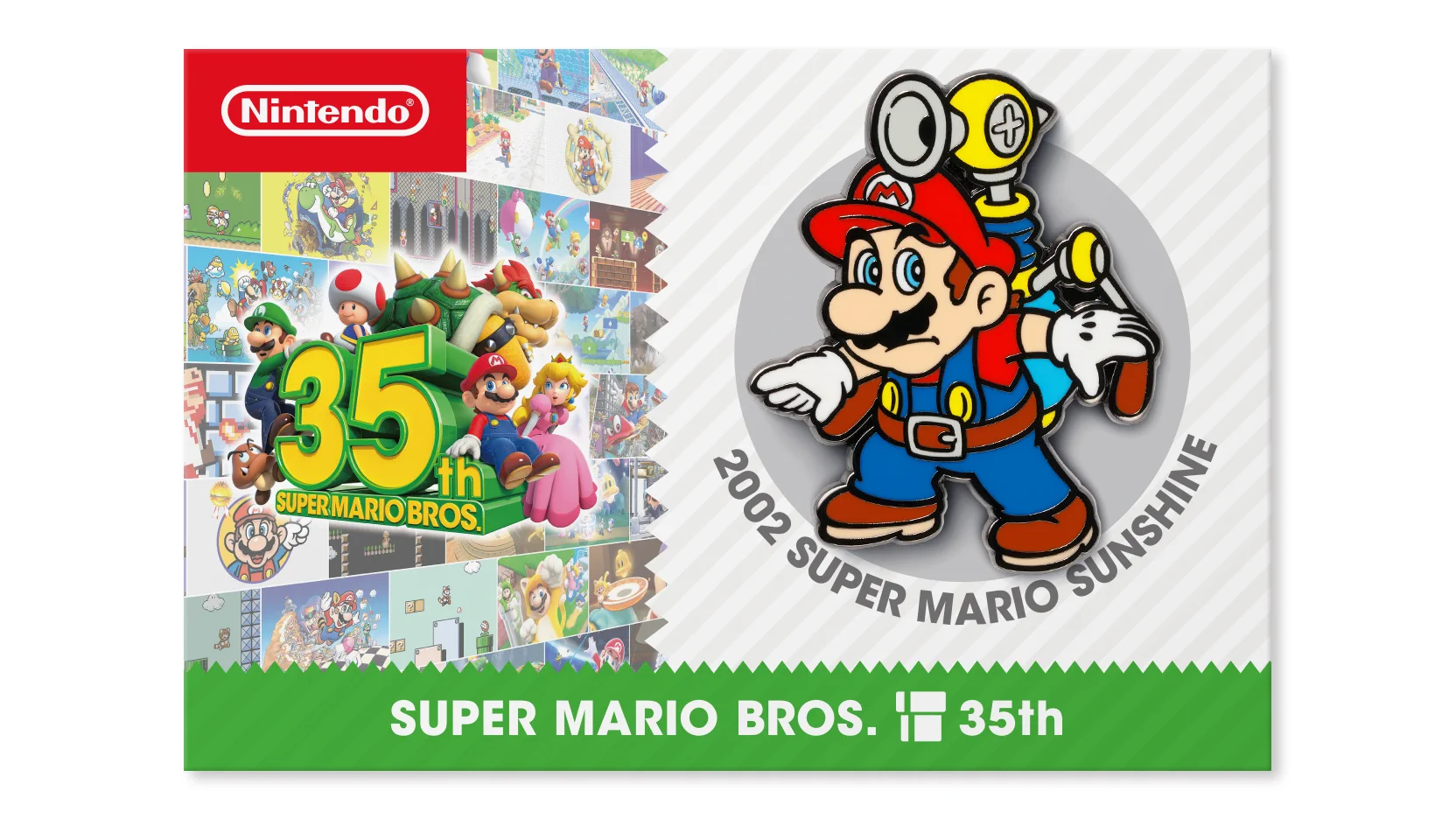 マリオ35周年ピンバッジ スーパーマリオブラザーズ35周年 on X: 
