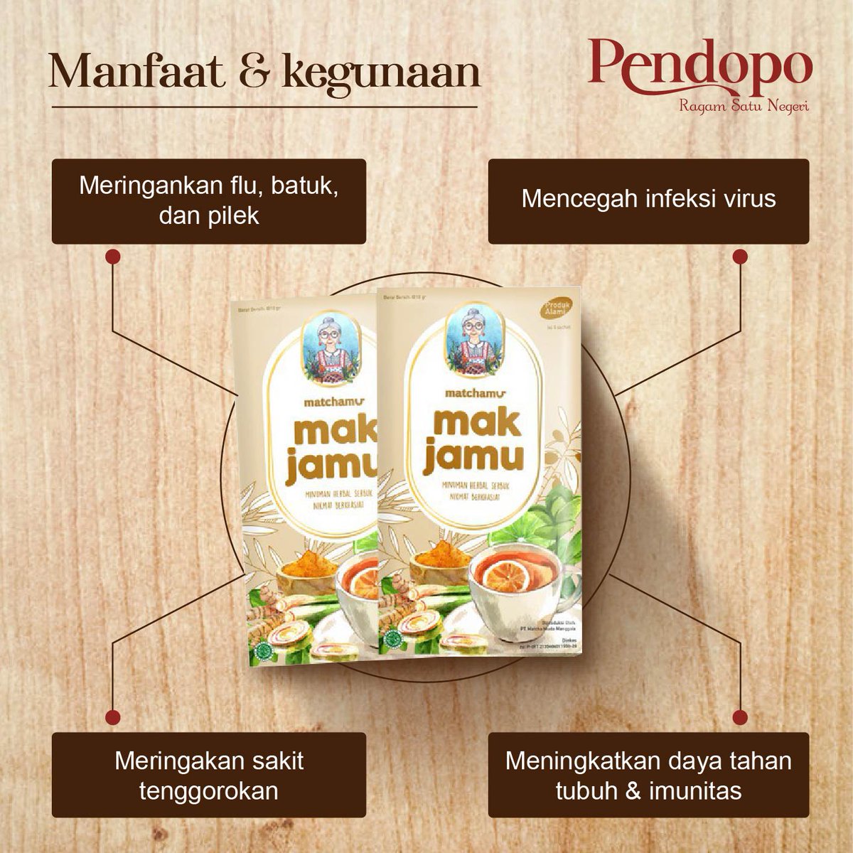 Jamu bisa dianggap sebagai pengobatan tradisional Indonesia yang sudah ada sejak dahulu. Bahkan ketika sedang sakit dan tidak enak badan, jamu sering dijadikan sebagai pendamping pengobatan. 

#pendopoindonesia #pendopo #jamu #jamuinstant #jamutradisional #makjamu