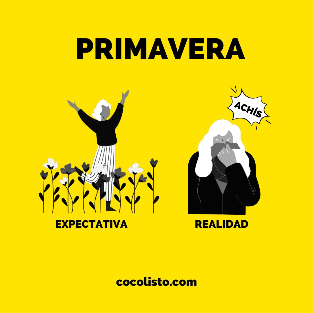Si a ti también te passa comenta con la onomatopeya de tu estornudo! 😂😂  Esto es como la huella dactilar, cada unx tiene la suya... #primavera  #primavera2021 #alergias #alergicos #humor #humorenimagen #memes #, image size:1080x1080