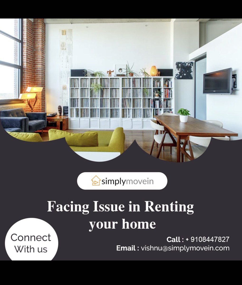 SimplyMoveIn's tweet photo. Renting home is tough for you? Finding the best tenants for your home? With @SimplyMoveIn get the best tenants and have the best returns. To connect contact on +91 9108447827 or mail on vishnu@simplymovein.com

#homes #invest #investment #sell #buy #workhome #workroom https://t.co/kAxzj9VzcN