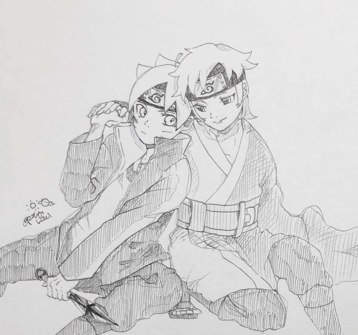 potyonkakikaki's tweet photo. 今日のらくがき
今世界一推してる2人🌕☀️ https://t.co/Y3tjEh2qtk