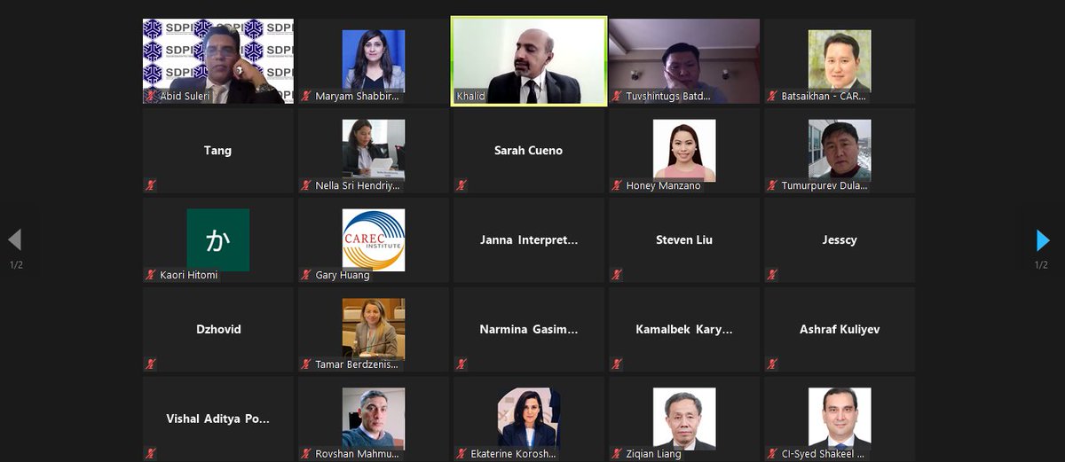 SDPIPakistan's tweet image. Panellists at CTTN Virtual Dialogue on "Thinking Through Crisis – The Role of Think Tanks" applaud the efforts of SDPI for contributing towards #COVIDー19 especially #foodsecurity dashboard. Dr @Abidsuleri presented details of the dashboard. 
#ThinkTanksMatter