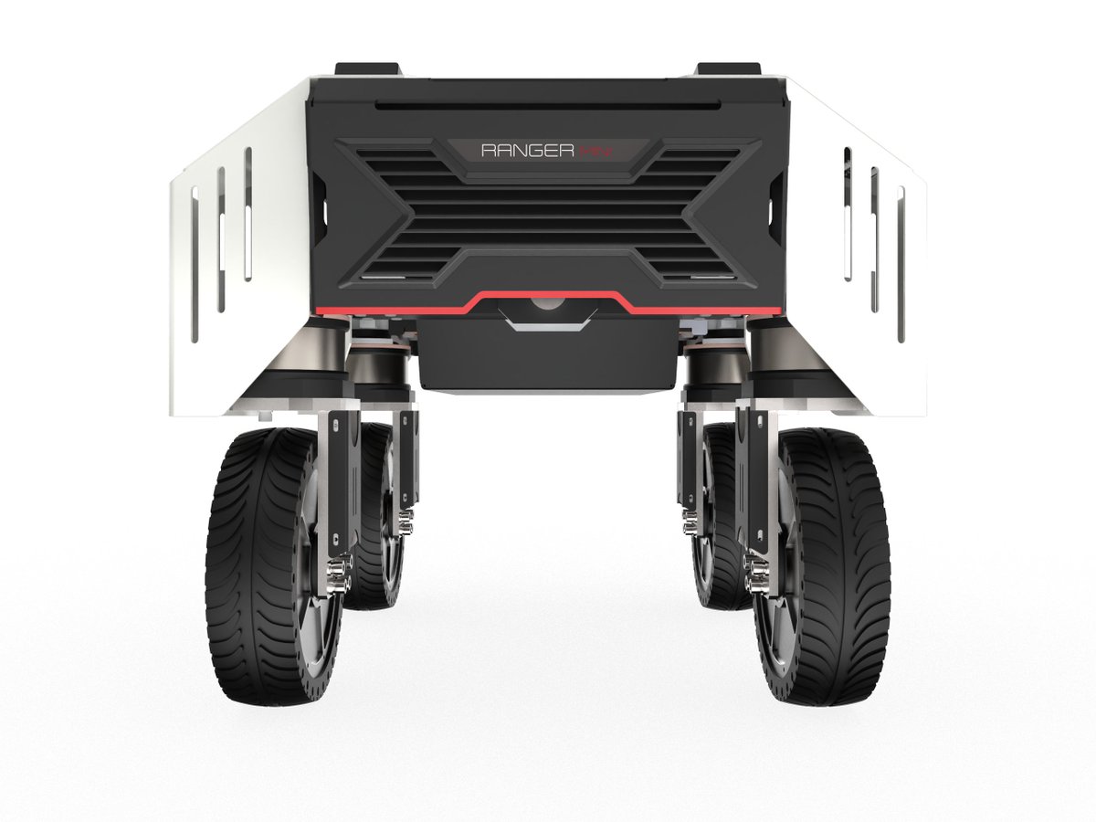 AgileX_Robotics's tweet image. We would like to announce that our first &apos;Four-Wheel-Steeing&apos; robot Ranger Mini is ready on board.
A compact body and zero turning radius to achieve 360° static steering. Four different types of driving mode, 200mm ground clearance, removeble battery. #UGV #Robot #Mobilerobot