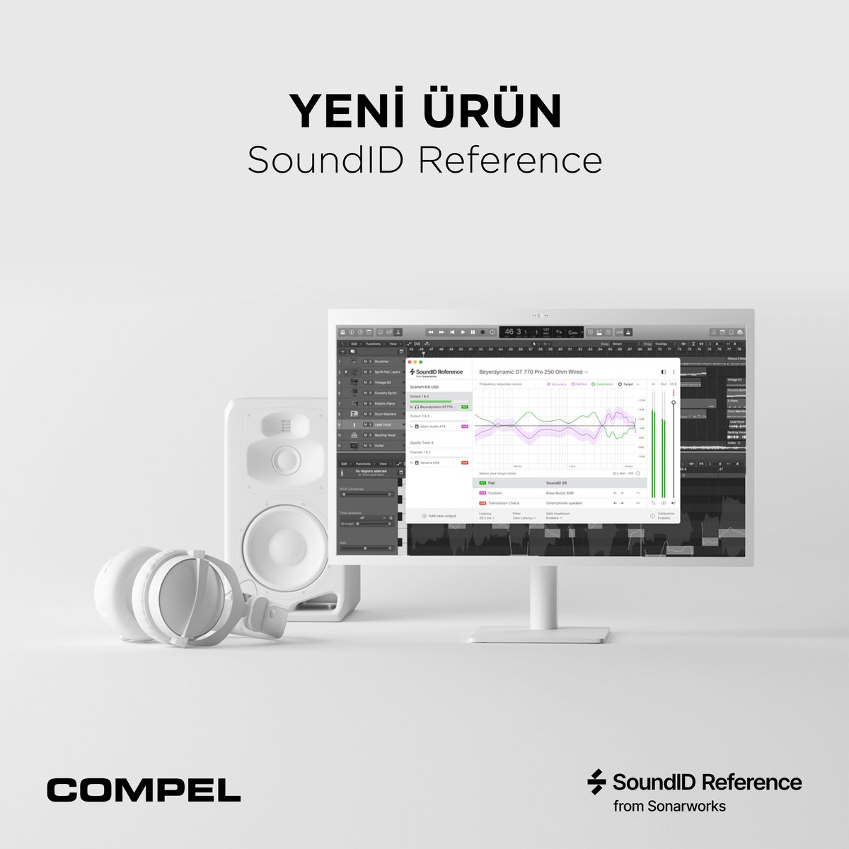 CompelMusic's tweet image. 🆕 Her zaman doğru stüdyo referans sound veren hoparlör ve kulaklık kalibrasyon yazılımı #SoundIDReference stoklarımızda 😊 Detaylı bilgi için 👉 compel.com.tr/Code/Modules/S… 🔗 #Compel #Sonarworks @SoundIDRef