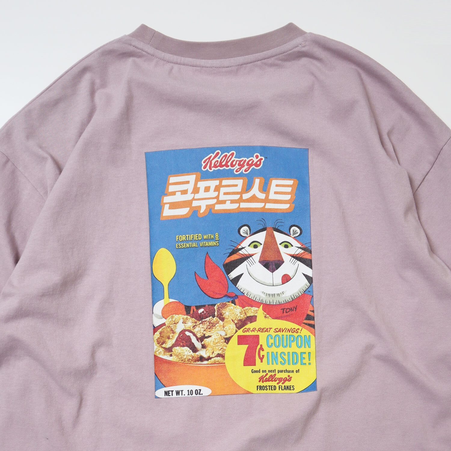 Power To The People 公式 Ha Li C ﾊﾘｯｸ Kellogg パッケージプリントover Tシャツ コーンフレークで有名なケロッグから 韓国版ケロッグのパッケージデザインをプリント ハングル文字のレトロパッケージは 韓国好きさんにおすすめのアイテム