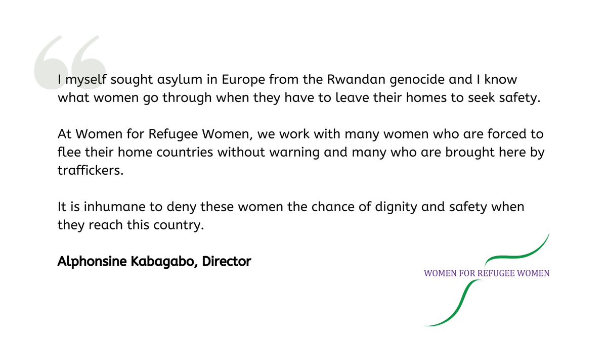 4refugeewomen's tweet photo. We are shocked to hear that the Home Office will differentiate among those who seek asylum based on how they travel to this country.

It is inhumane to deny refugees who arrive outside resettlement programmes the right to permanent protection. https://t.co/d8EZwlQVlQ